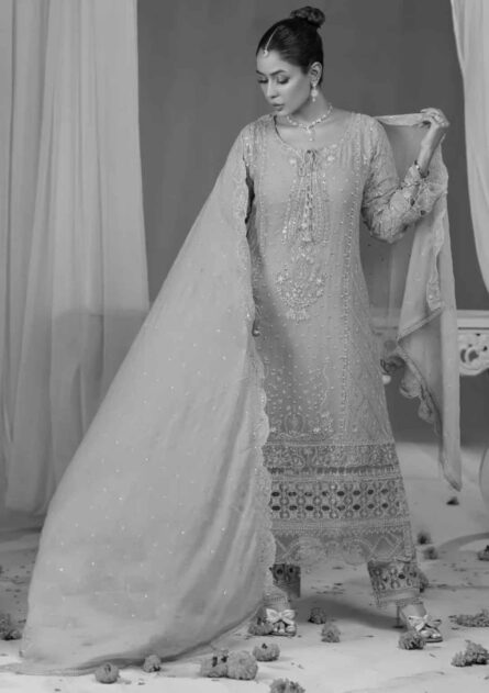Bint-E-Noor Lila Chiffon Stitched Full CATALOG 2025 - Image 4