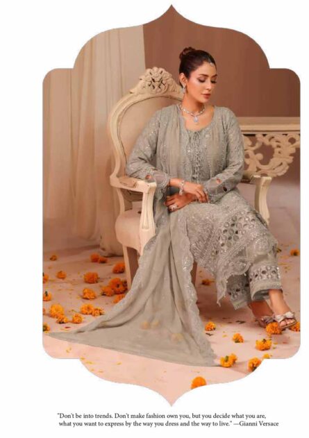 Bint-E-Noor Lila Chiffon Stitched Full CATALOG 2025 - Image 5