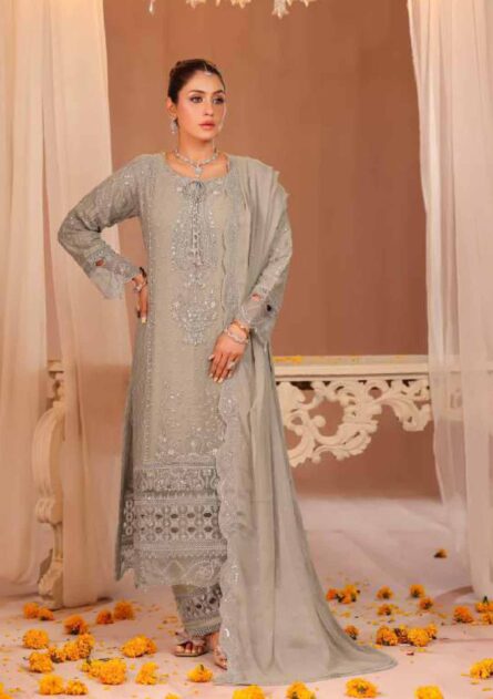 Bint-E-Noor Lila Chiffon Stitched Full CATALOG 2025 - Image 6