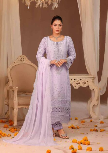 Bint-E-Noor Lila Chiffon Stitched Full CATALOG 2025 - Image 11