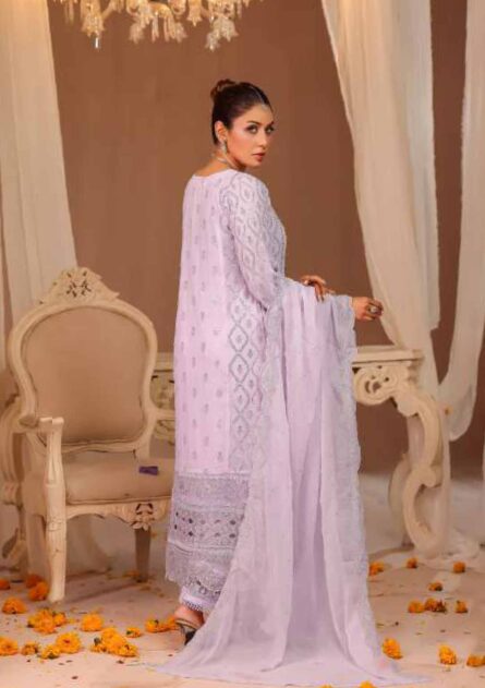 Bint-E-Noor Lila Chiffon Stitched Full CATALOG 2025 - Image 12