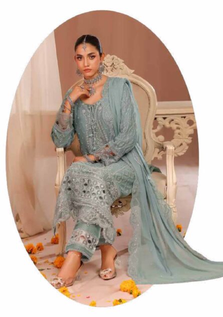 Bint-E-Noor Lila Chiffon Stitched Full CATALOG 2025 - Image 14