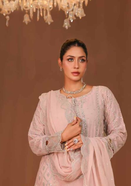 Bint-E-Noor Lila Chiffon Stitched Full CATALOG 2025 - Image 17