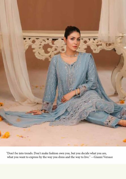 Bint-E-Noor Lila Chiffon Stitched Full CATALOG 2025 - Image 7