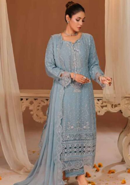 Bint-E-Noor Lila Chiffon Stitched Full CATALOG 2025 - Image 8